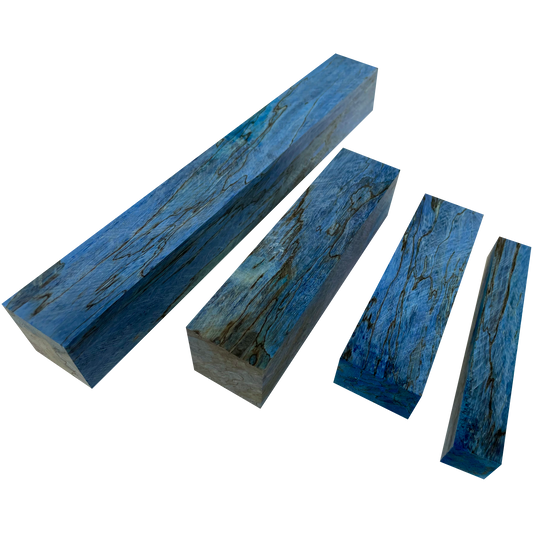 Spalted Tamarind | Stabilized & Dyed Blue