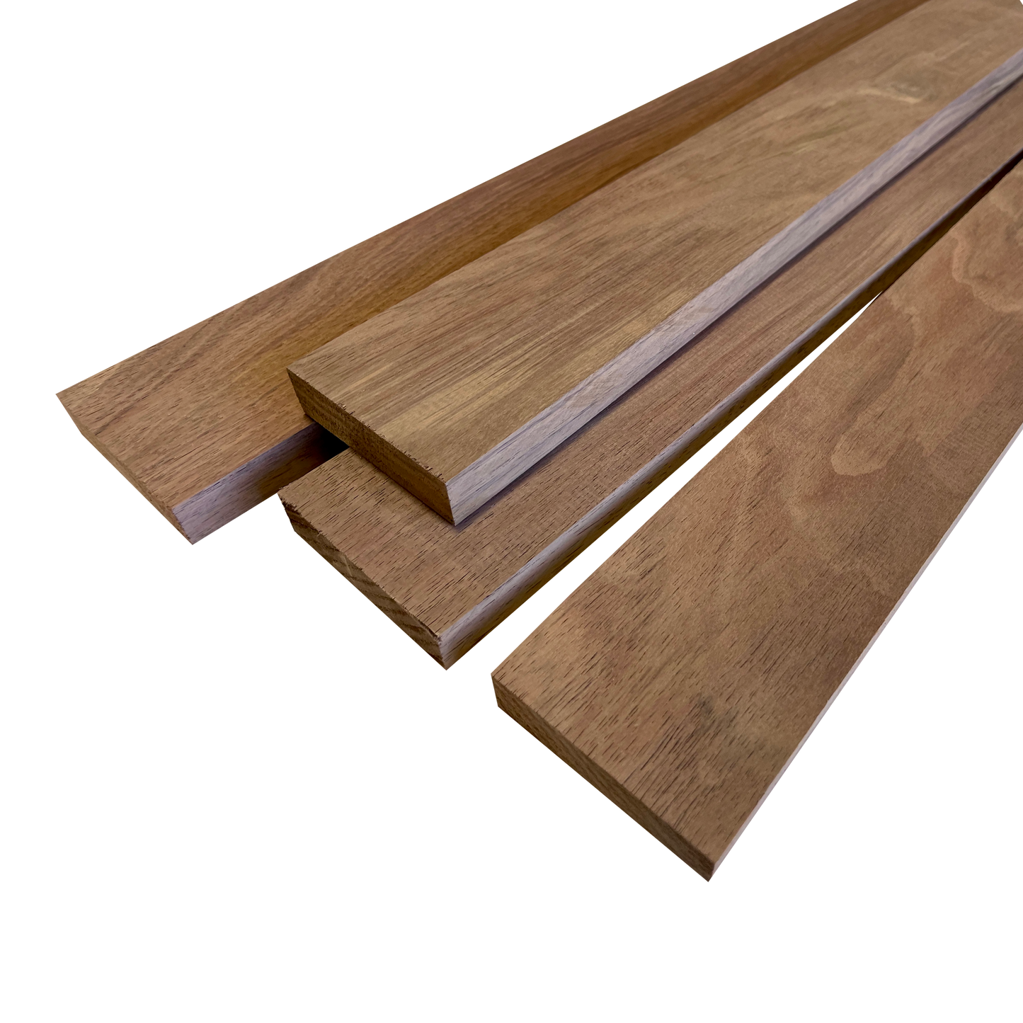 3/4" Peruvian Walnut Pre-Cut Lumber Pack, 4 boards