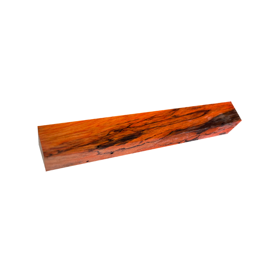 Spalted Tamarind | Stabilized & Dyed Orange
