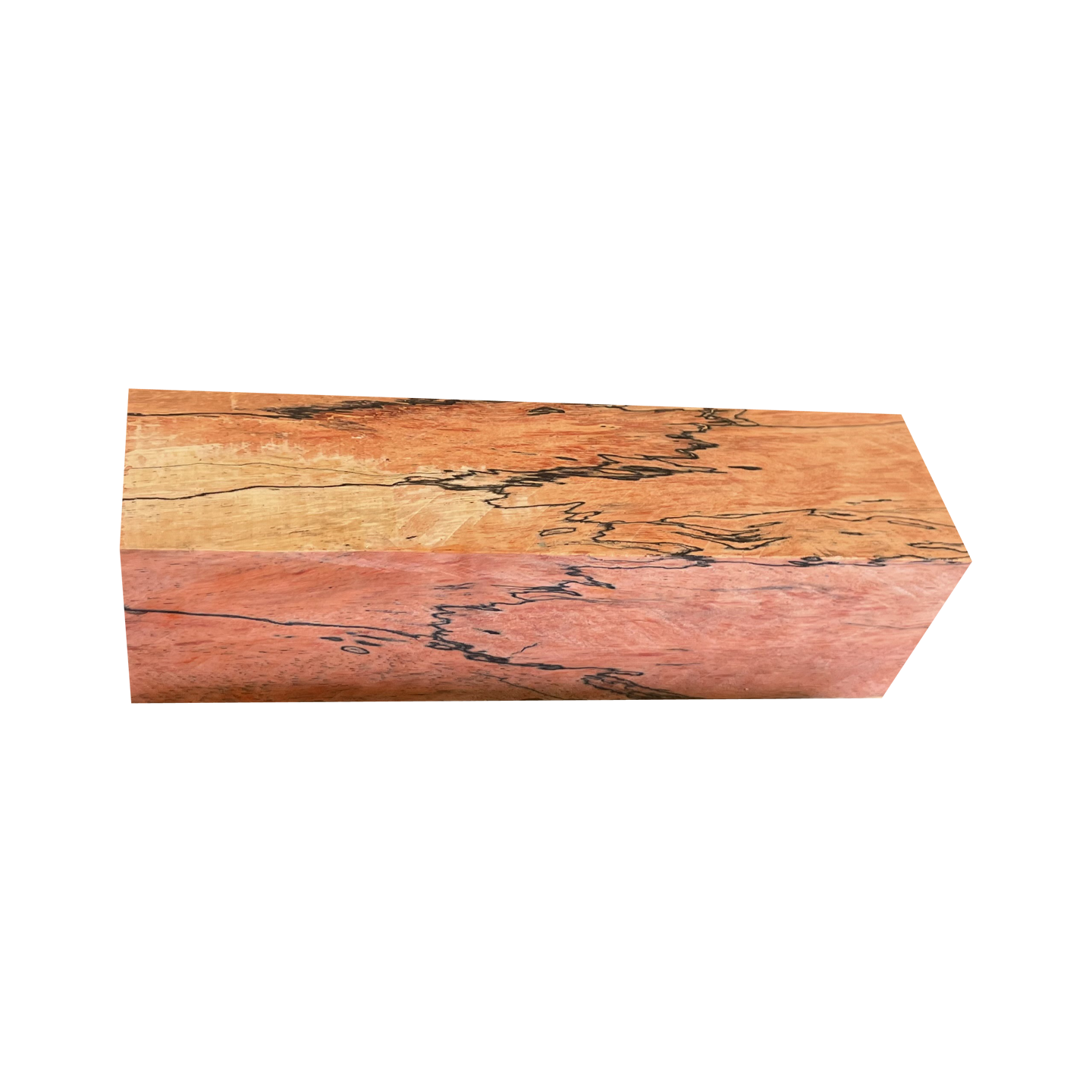 Spalted Tamarind | Stabilized & Dyed Orange