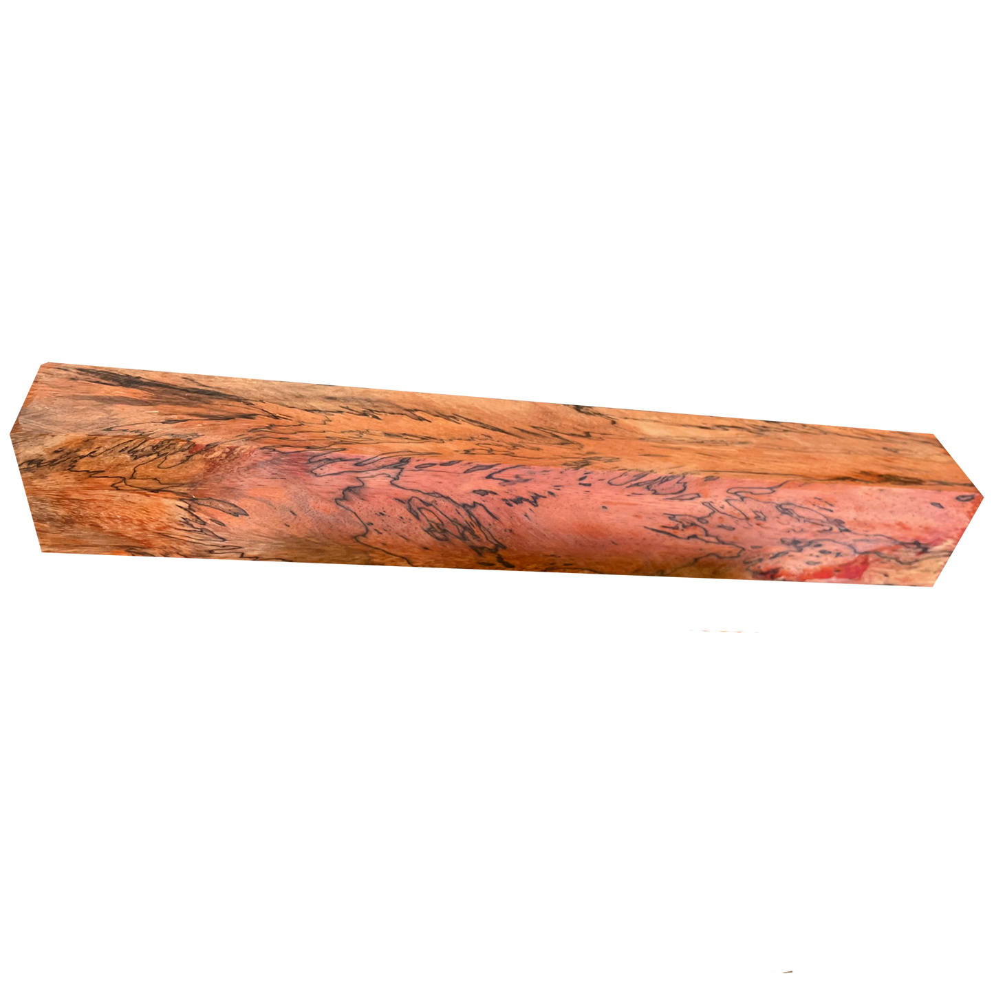 Spalted Tamarind | Stabilized & Dyed Orange
