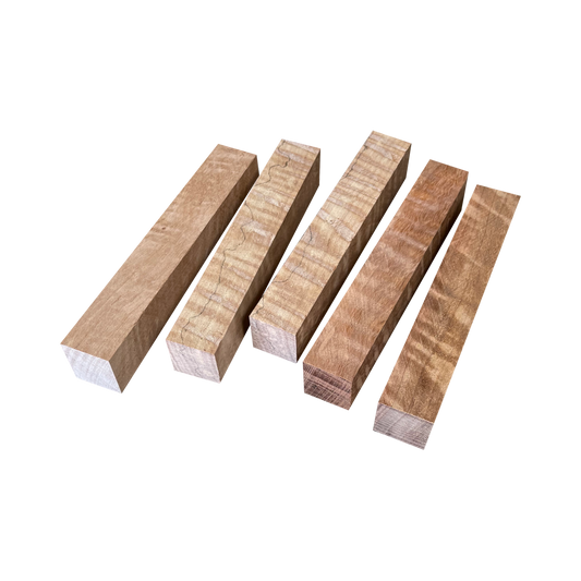 Satinwood, Figured Asian 3/4"x3/4"x5"(5pc)