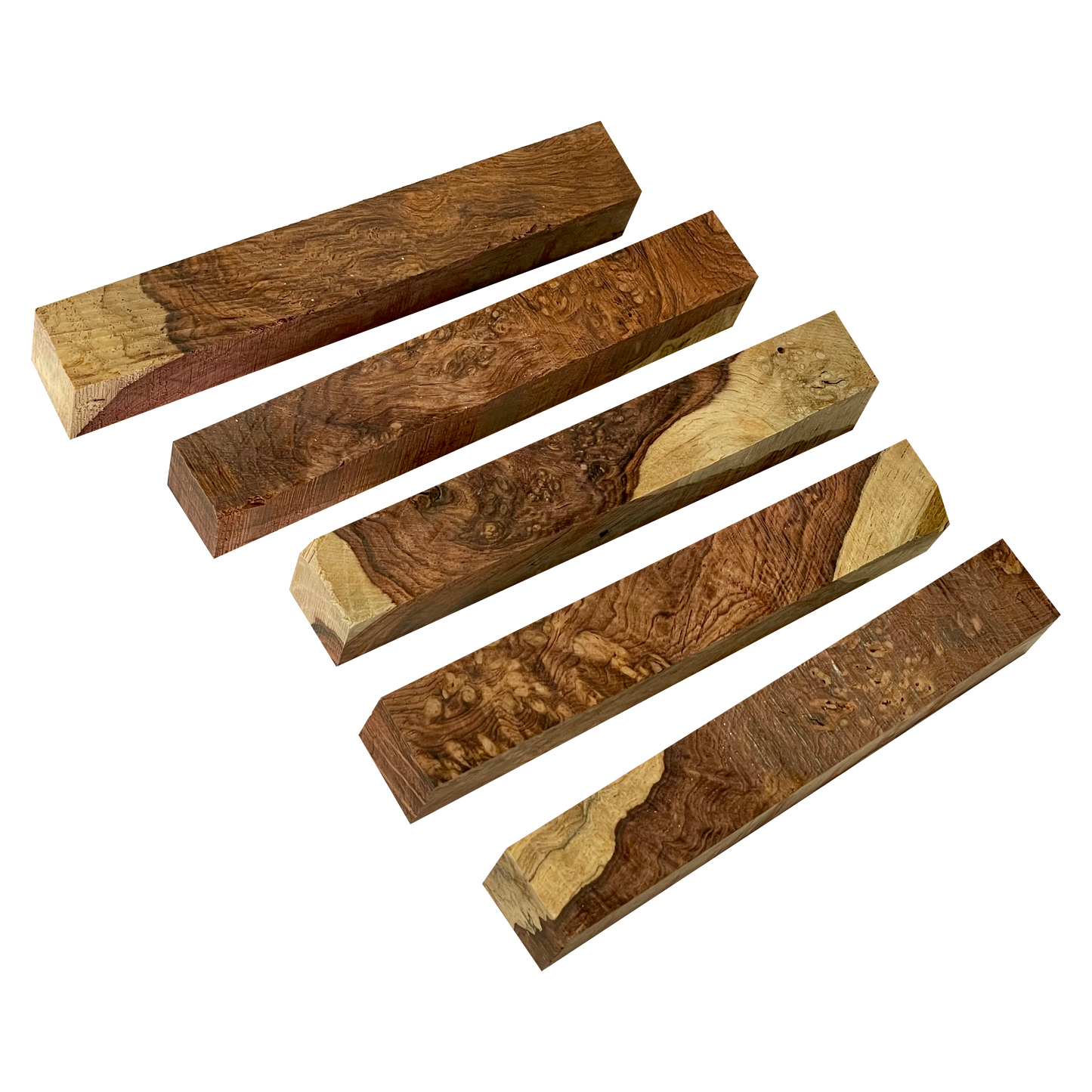 Honduran Rosewood Burl - Pen Blanks