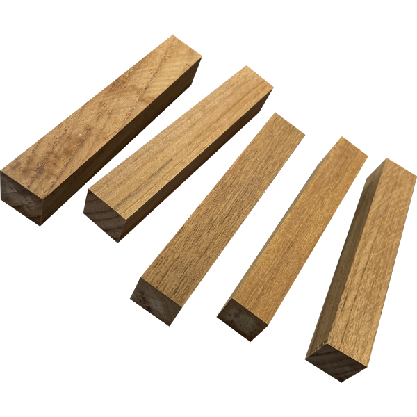Teak, Burmese ¾"x¾"x5"(5pc)