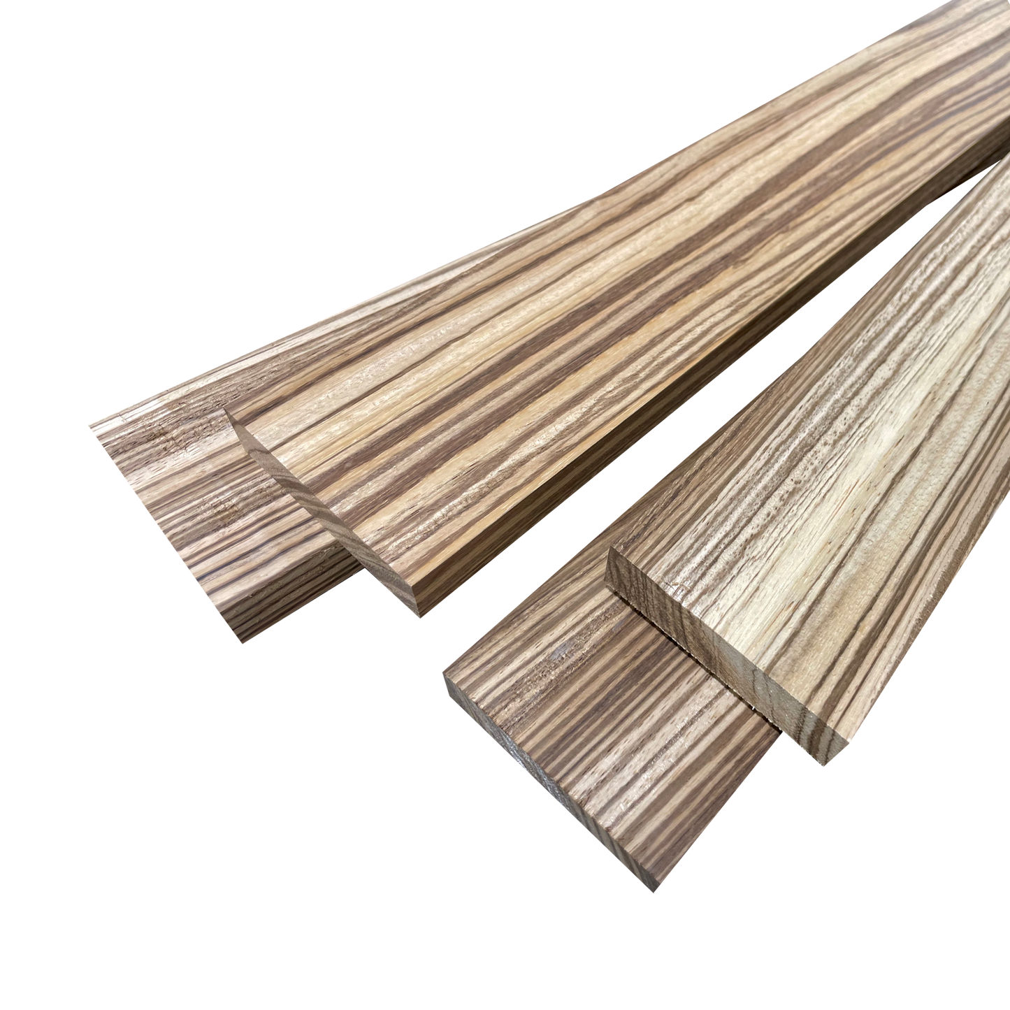 3/4" Zebrawood Pre-Cut Lumber Pack, 4 boards