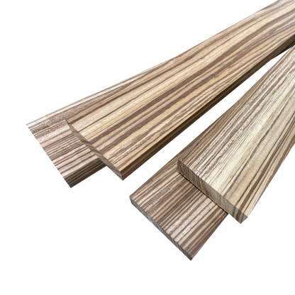 3/4" Zebrawood Pre-Cut Lumber Pack, 4 boards