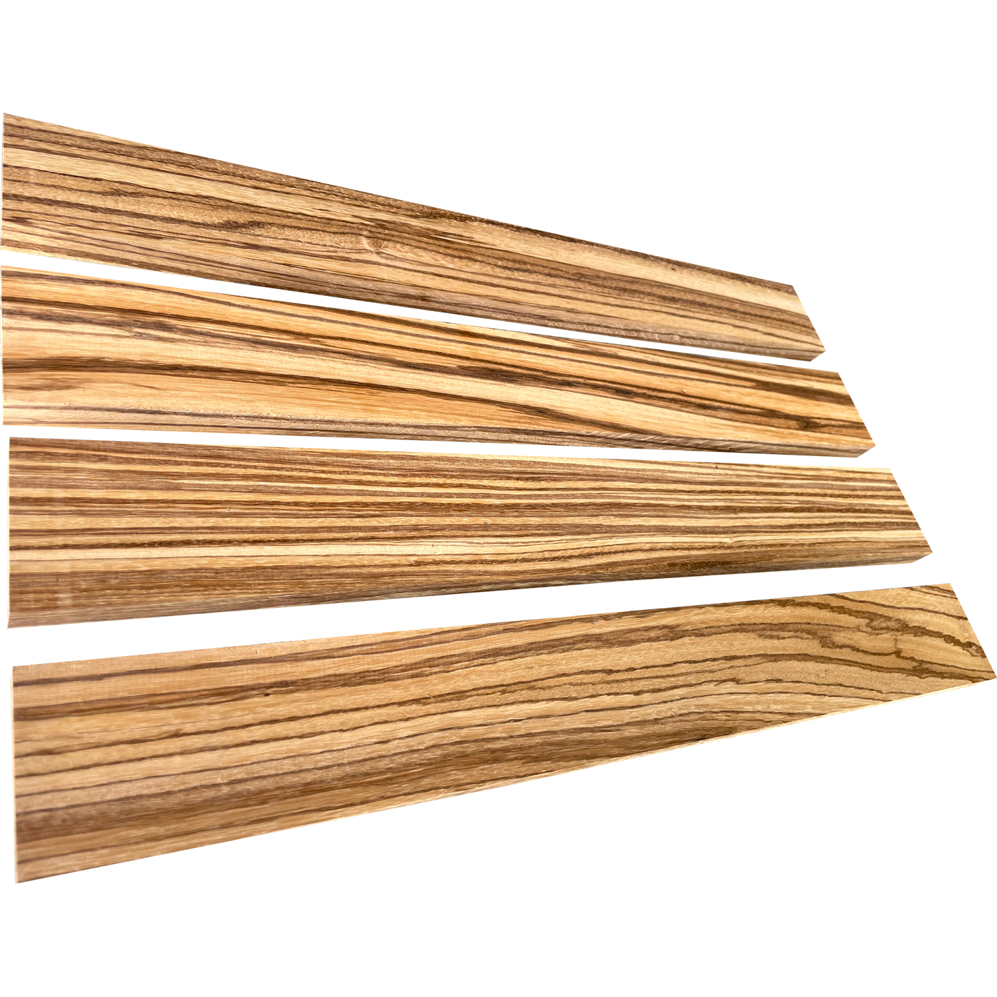 3/4" Zebrawood Pre-Cut Lumber Pack, 4 boards