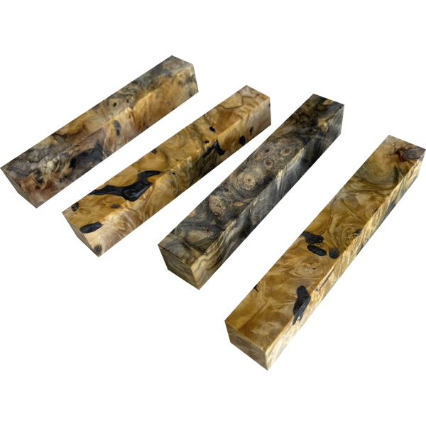 Buckeye Burl | Stabilized Clear, by the piece
