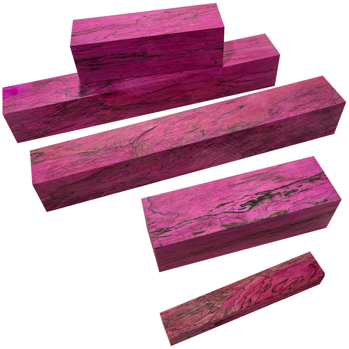 Spalted Tamarind | Stabilized & Dyed Pink