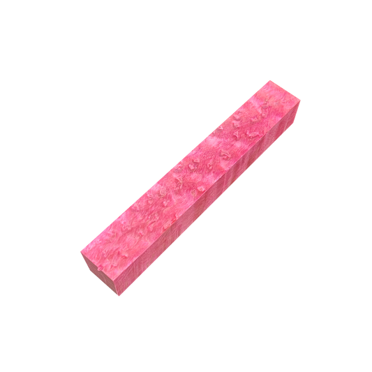 Birdseye Maple | Stabilized & Dyed Pink