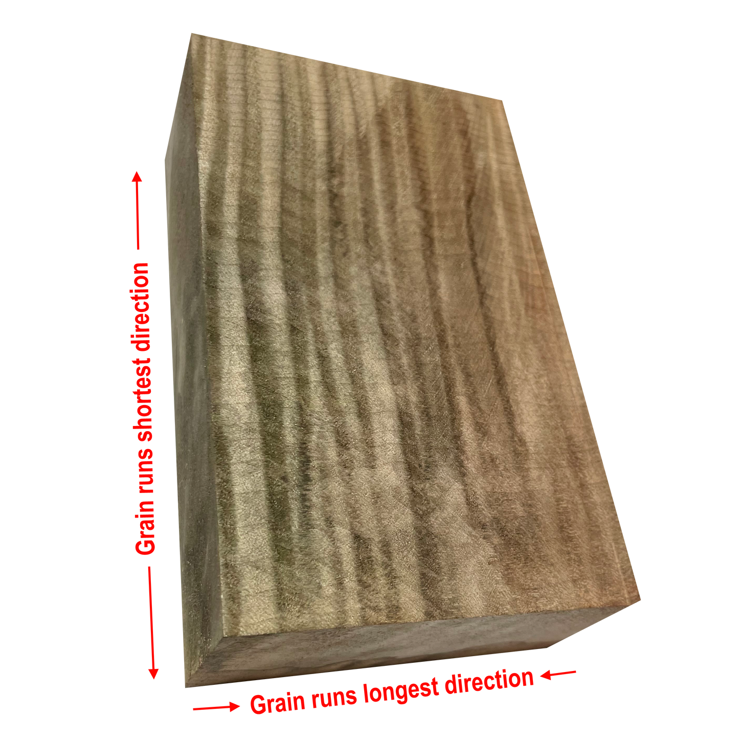 Curly Maple | Stabilized & Dyed Black