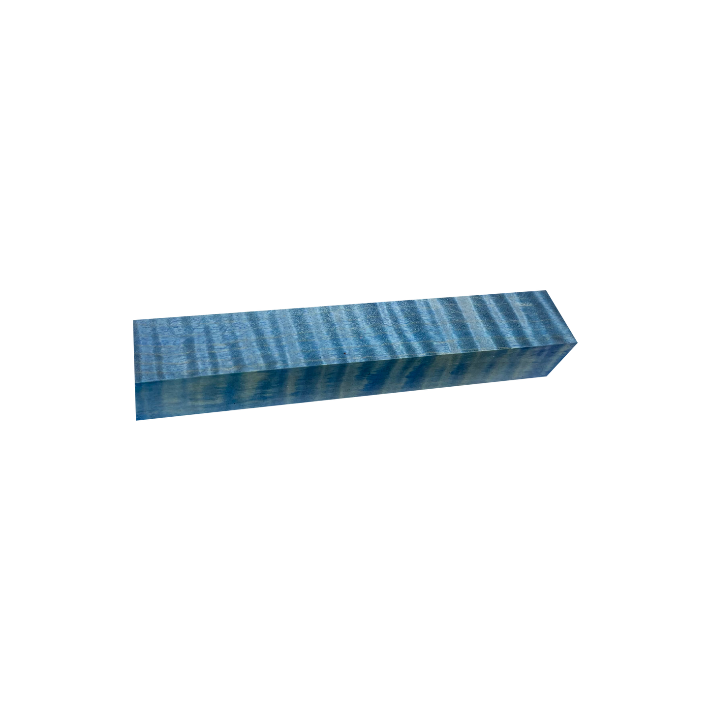 Curly Maple | Stabilized & Dyed Blue