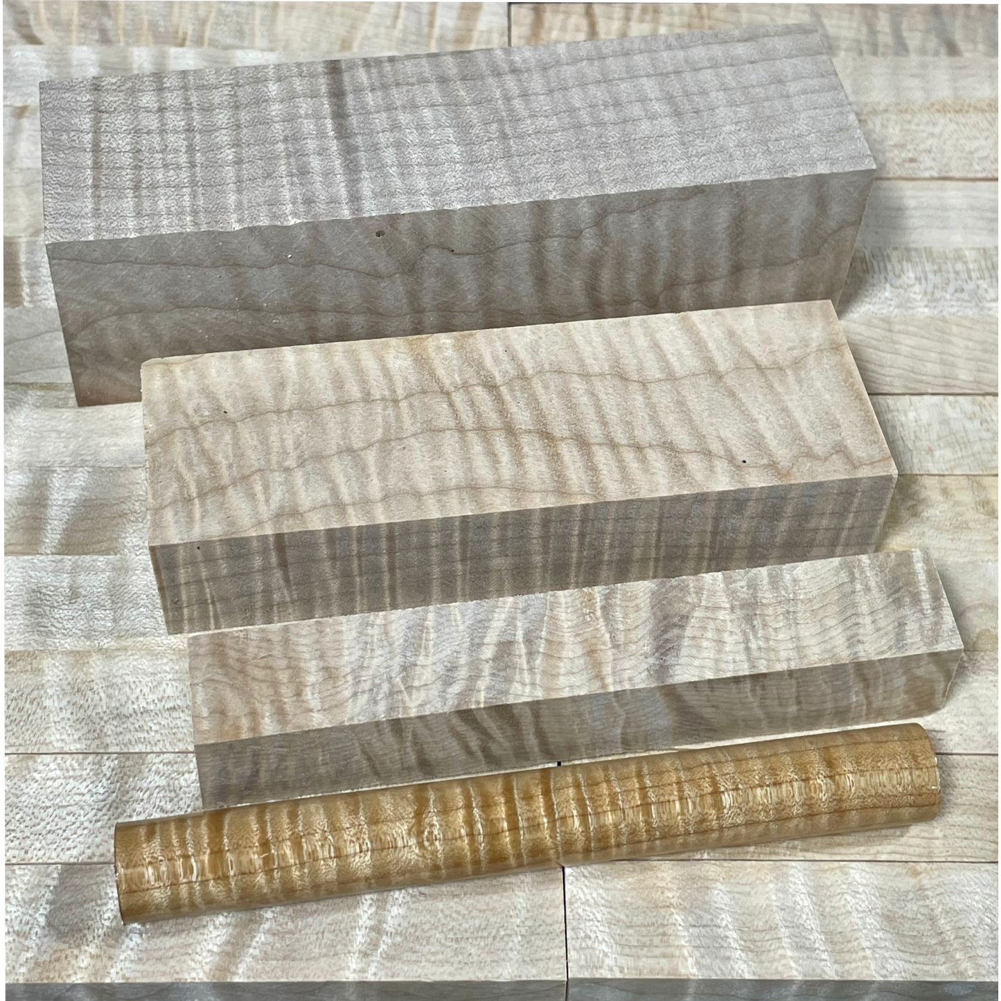 Curly Maple | Stabilized Clear