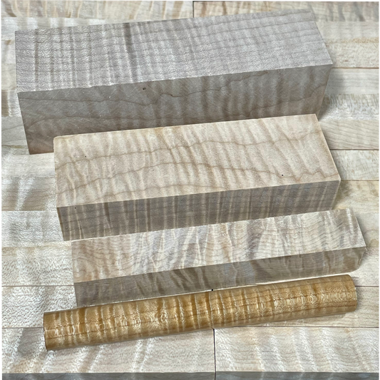 Curly Maple | Stabilized Clear