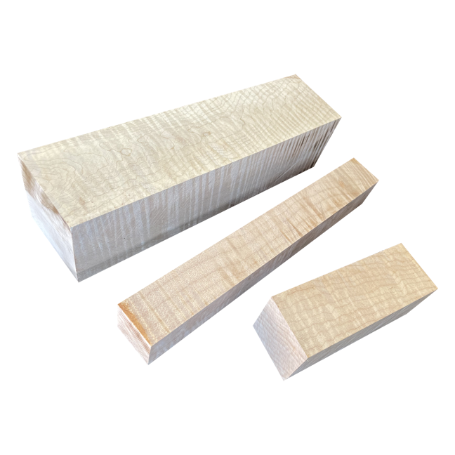 Curly Soft Maple | Turning Squares