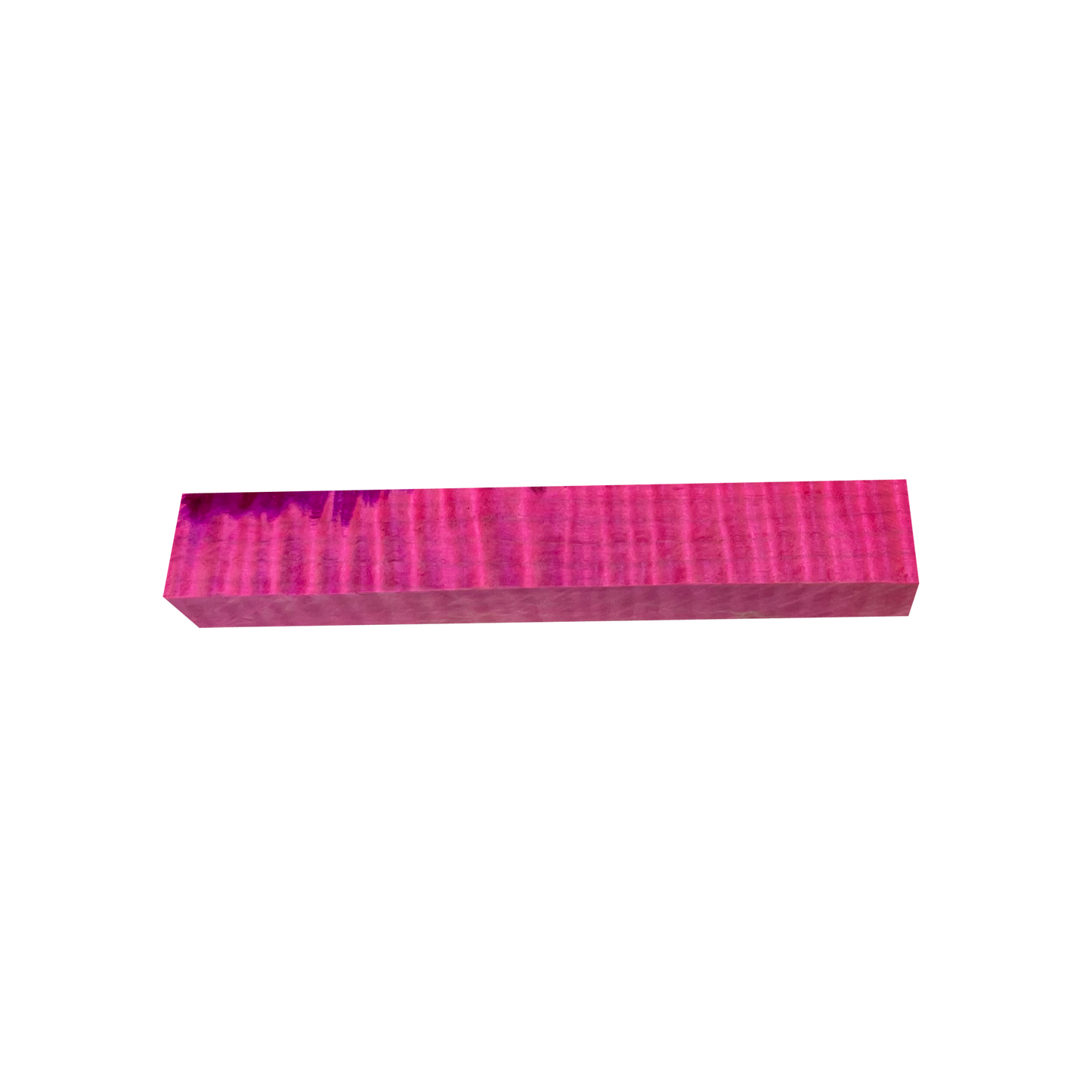 Curly Maple | Stabilized & Dyed Pink