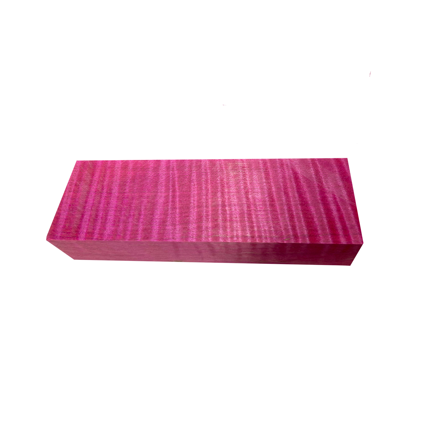 Curly Maple | Stabilized & Dyed Pink