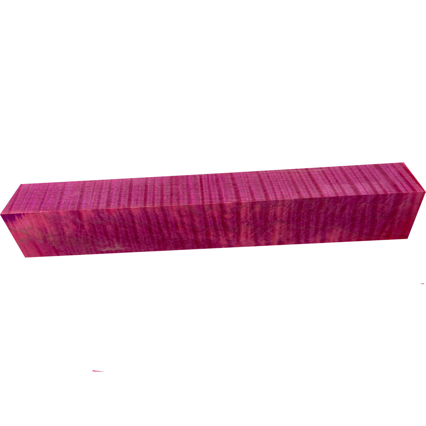 Curly Maple | Stabilized & Dyed Pink