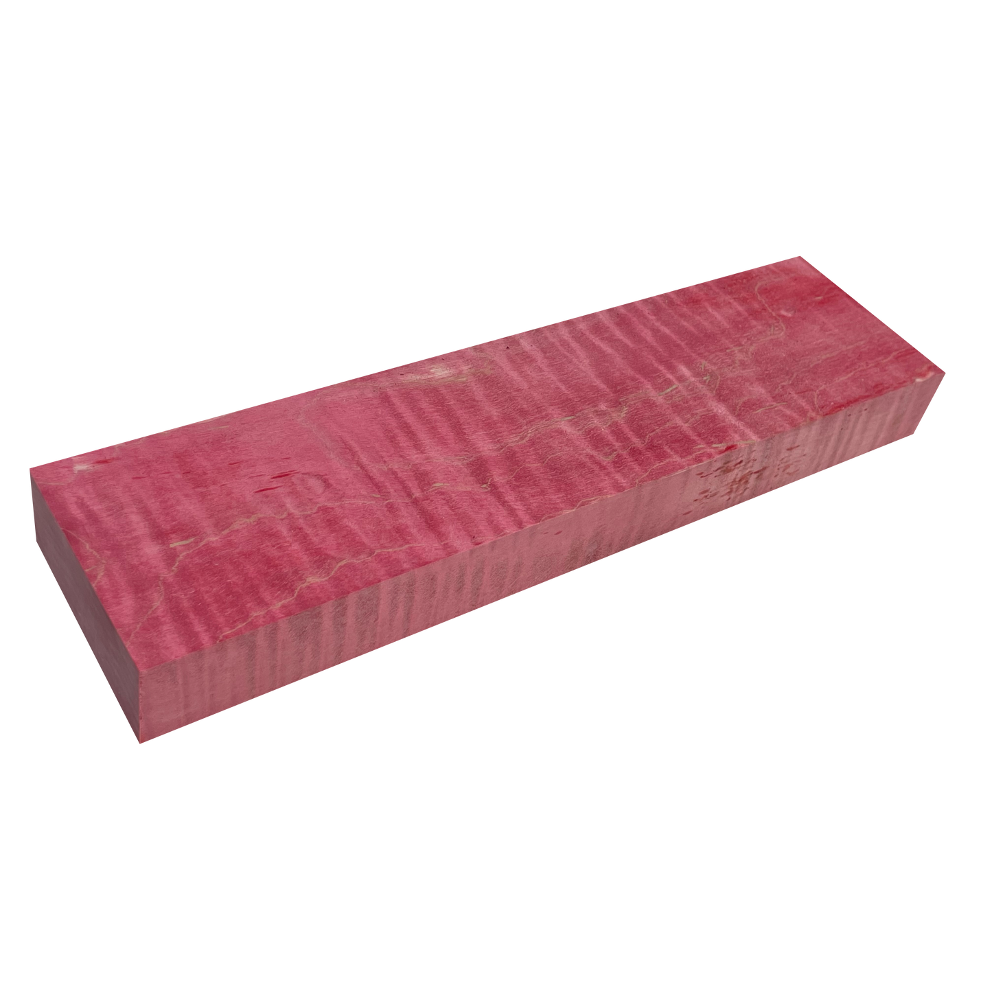 Curly Maple | Stabilized & Dyed Red