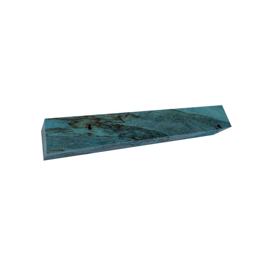 Spalted Tamarind | Stabilized & Dyed Turquoise