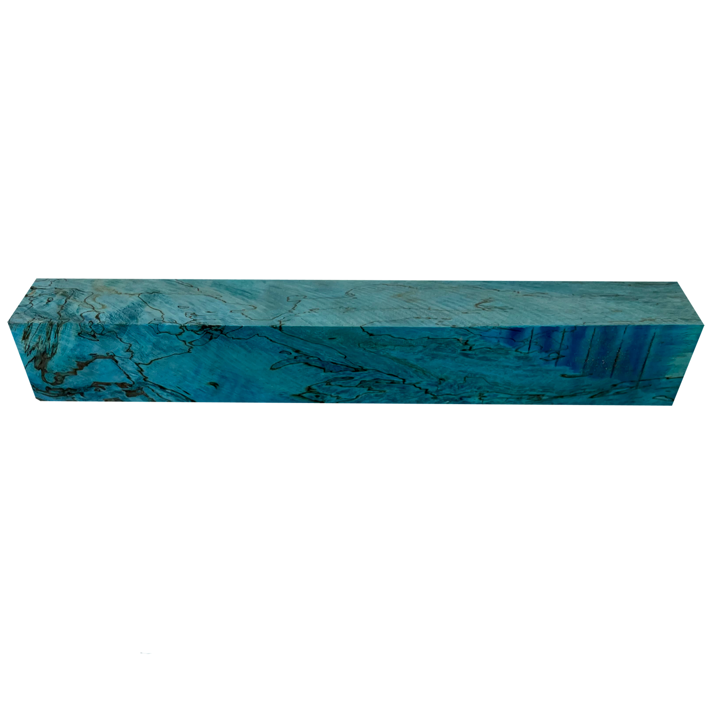 Spalted Tamarind | Stabilized & Dyed Turquoise
