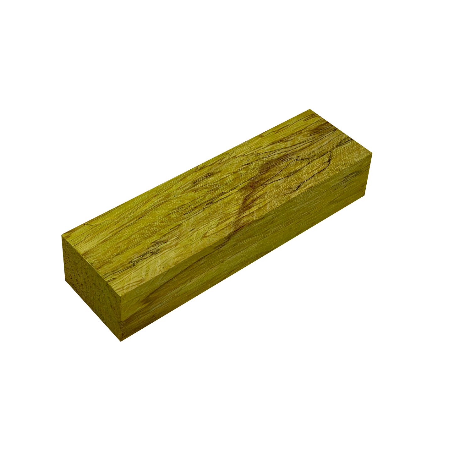 Spalted Tamarind | 1" x 1-½" x 5" Stabilized & Dyed Lime