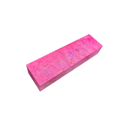 Birdseye Maple | Stabilized & Dyed Pink