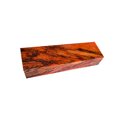 Spalted Tamarind-Stabilized & Dyed Orange