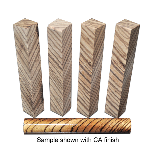 Zebrawood Diagonal Cut PB(4pc)