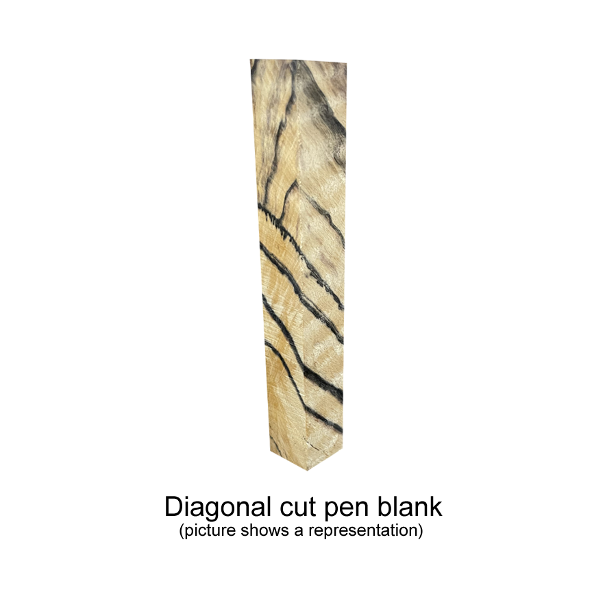 Black & White Ebony - Pen Blanks