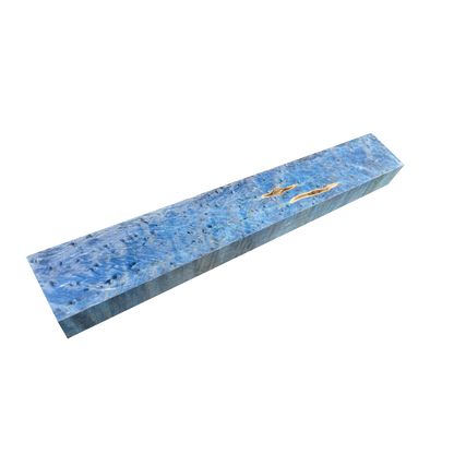 Birdseye Maple | Stabilized & Dyed Blue
