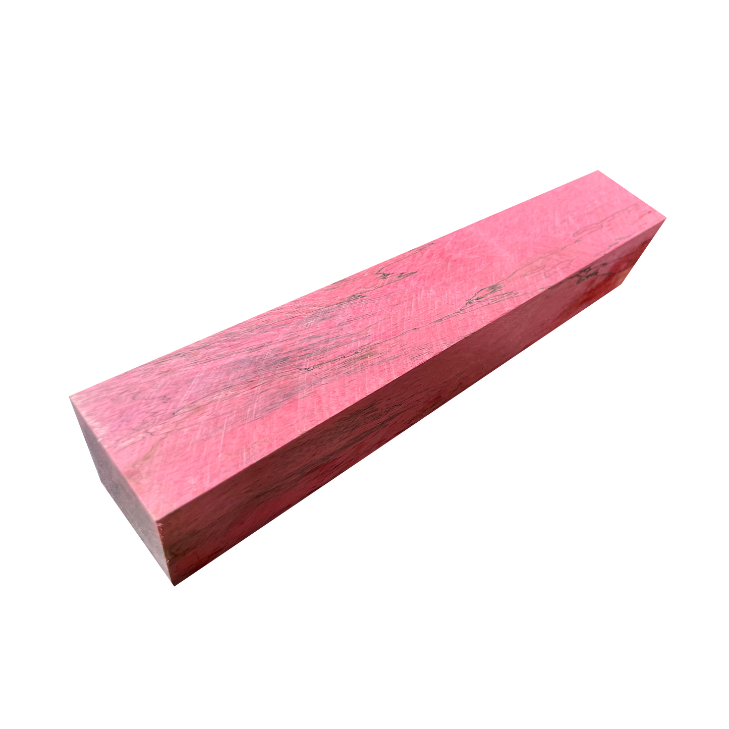 Spalted Tamarind | Stabilized & Dyed Red 2"x2"x12"