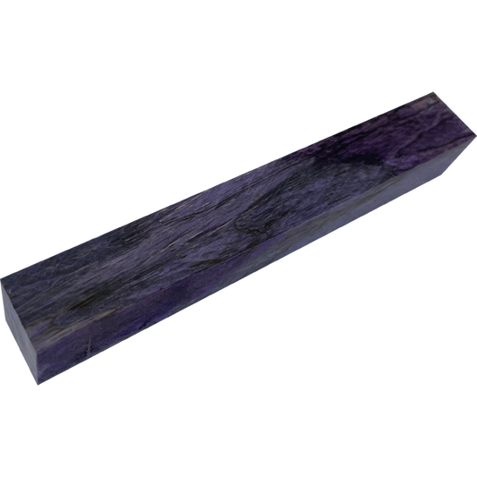Spalted Tamarind | ¾" x ¾" x 5" Dyed & Stabilized Violet