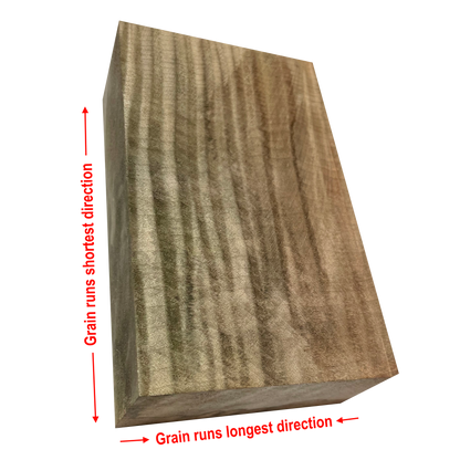 Curly Maple | Stabilized & Dyed Black