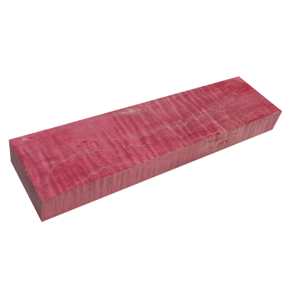 Curly Maple | Stabilized & Dyed Red